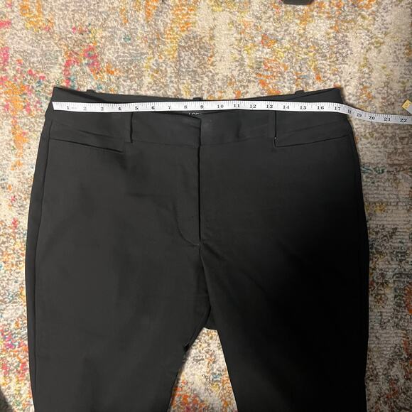 Loft Curvy Skinny High Waist Black Pants Size 12 - Picture 6 of 9